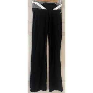 VTG PINK by Victoria's Secret Yoga Pants Black White Gray Band Women’s Size‎ XS